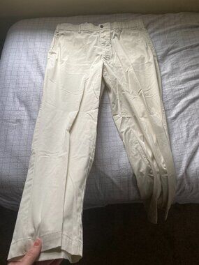 Orvis Beige Pleated Front Chino Men's size 40